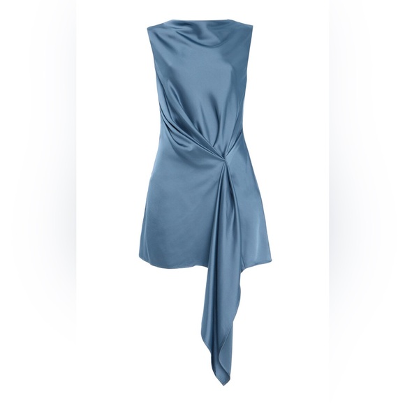 Significant Other Alyssa Draped Satin Mini Dress - Picture 6 of 6